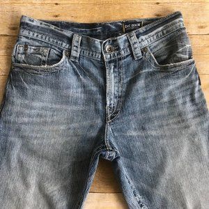 Silver Eddie Straight Jeans 33 x 28 Buckle